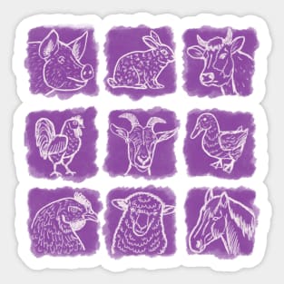 Farm animals p Sticker